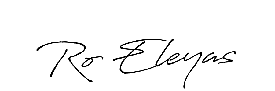 You should practise on your own different ways (Antro_Vectra_Bolder) to write your name (Ro Eleyas) in signature. don't let someone else do it for you. Ro Eleyas signature style 7 images and pictures png
