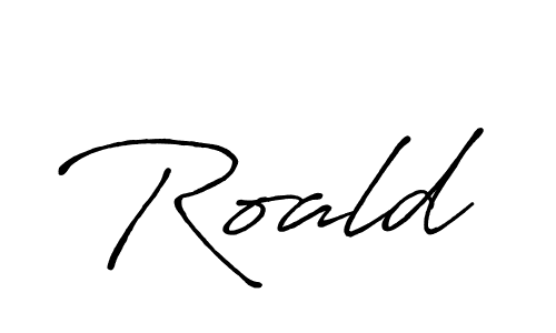 Roald stylish signature style. Best Handwritten Sign (Antro_Vectra_Bolder) for my name. Handwritten Signature Collection Ideas for my name Roald. Roald signature style 7 images and pictures png
