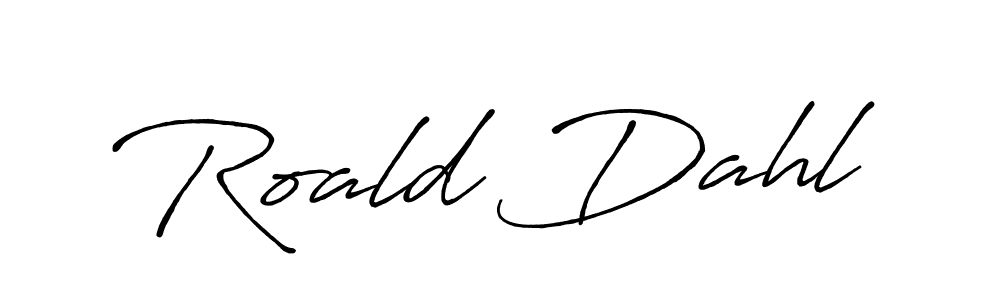 Similarly Antro_Vectra_Bolder is the best handwritten signature design. Signature creator online .You can use it as an online autograph creator for name Roald Dahl. Roald Dahl signature style 7 images and pictures png