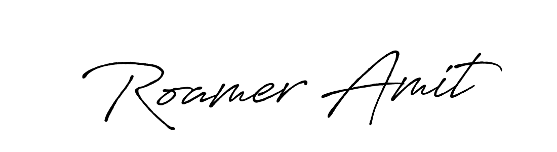How to Draw Roamer Amit signature style? Antro_Vectra_Bolder is a latest design signature styles for name Roamer Amit. Roamer Amit signature style 7 images and pictures png