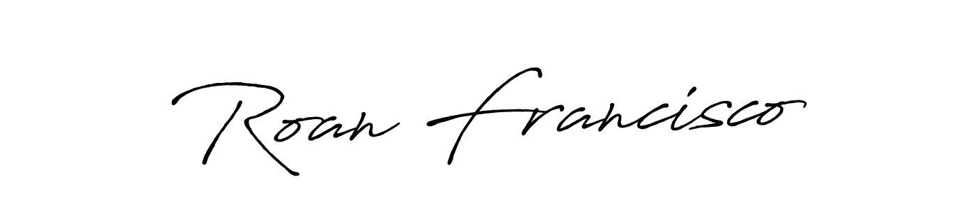 Also we have Roan Francisco name is the best signature style. Create professional handwritten signature collection using Antro_Vectra_Bolder autograph style. Roan Francisco signature style 7 images and pictures png