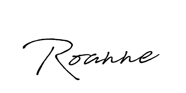 if you are searching for the best signature style for your name Roanne. so please give up your signature search. here we have designed multiple signature styles  using Antro_Vectra_Bolder. Roanne signature style 7 images and pictures png