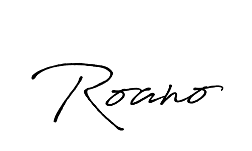 Use a signature maker to create a handwritten signature online. With this signature software, you can design (Antro_Vectra_Bolder) your own signature for name Roano. Roano signature style 7 images and pictures png