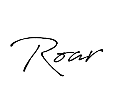 How to make Roar name signature. Use Antro_Vectra_Bolder style for creating short signs online. This is the latest handwritten sign. Roar signature style 7 images and pictures png