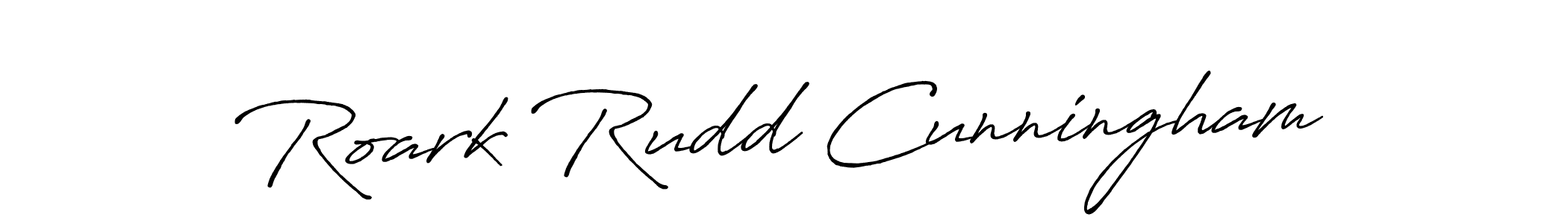 Create a beautiful signature design for name Roark Rudd Cunningham. With this signature (Antro_Vectra_Bolder) fonts, you can make a handwritten signature for free. Roark Rudd Cunningham signature style 7 images and pictures png