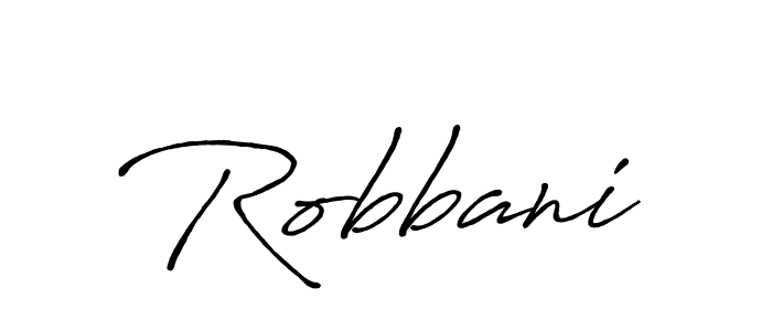 Create a beautiful signature design for name Robbani. With this signature (Antro_Vectra_Bolder) fonts, you can make a handwritten signature for free. Robbani signature style 7 images and pictures png