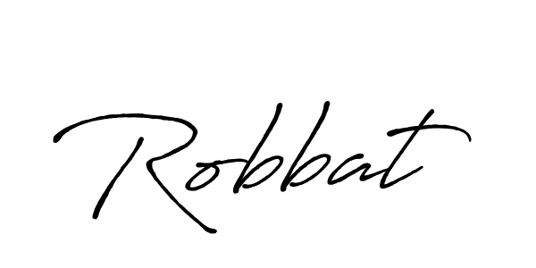 Make a beautiful signature design for name Robbat. With this signature (Antro_Vectra_Bolder) style, you can create a handwritten signature for free. Robbat signature style 7 images and pictures png