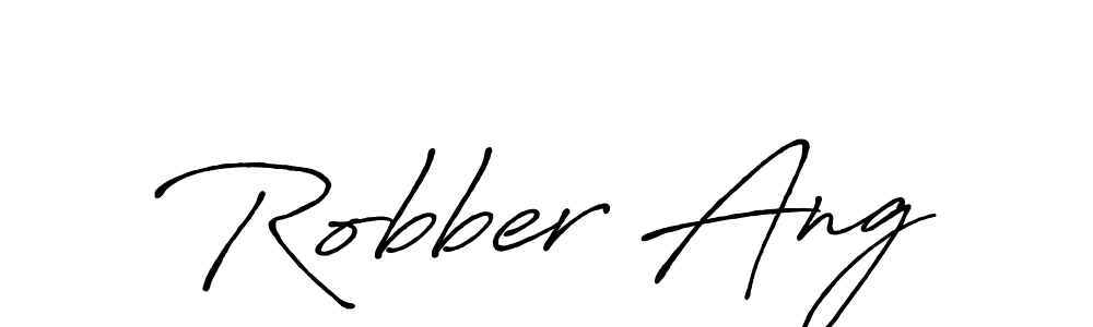 Also we have Robber Ang name is the best signature style. Create professional handwritten signature collection using Antro_Vectra_Bolder autograph style. Robber Ang signature style 7 images and pictures png