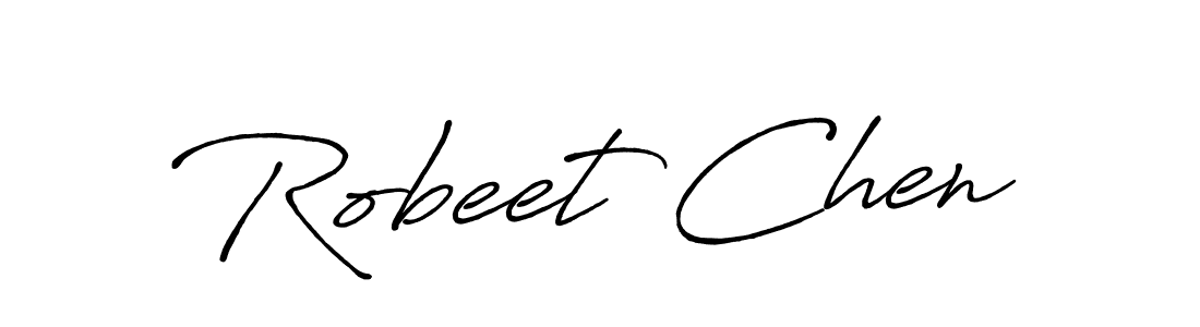 It looks lik you need a new signature style for name Robeet Chen. Design unique handwritten (Antro_Vectra_Bolder) signature with our free signature maker in just a few clicks. Robeet Chen signature style 7 images and pictures png