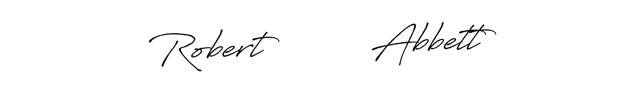 How to make Robert          Abbett name signature. Use Antro_Vectra_Bolder style for creating short signs online. This is the latest handwritten sign. Robert          Abbett signature style 7 images and pictures png