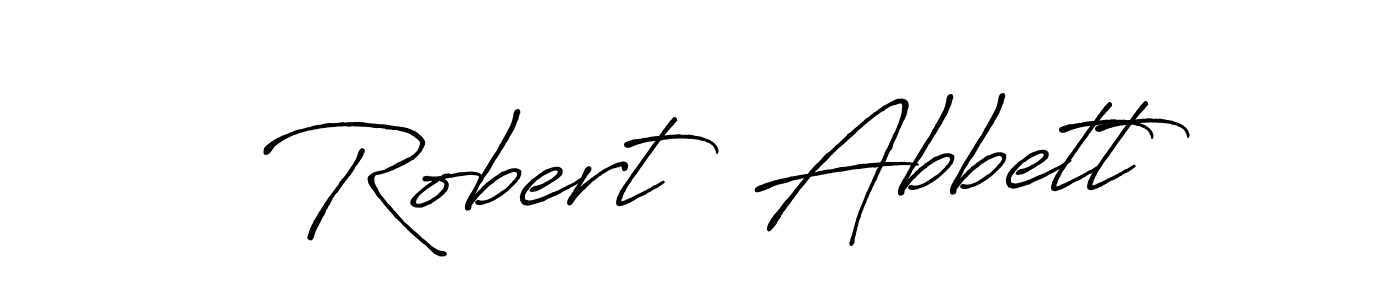 How to make Robert  Abbett name signature. Use Antro_Vectra_Bolder style for creating short signs online. This is the latest handwritten sign. Robert  Abbett signature style 7 images and pictures png