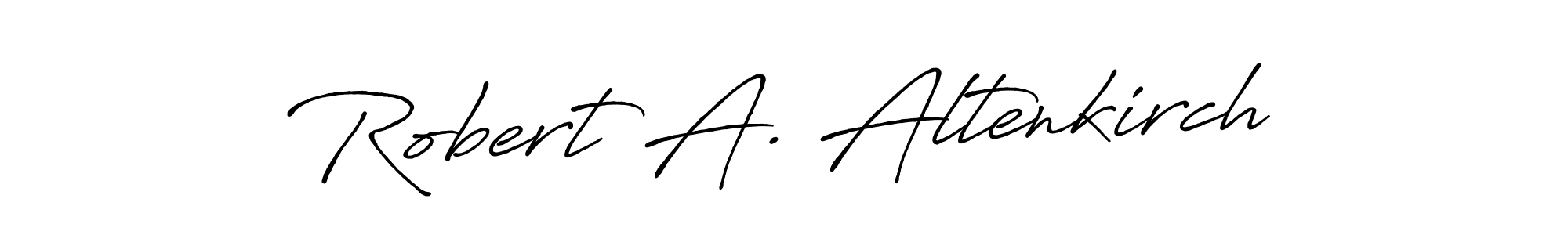 Design your own signature with our free online signature maker. With this signature software, you can create a handwritten (Antro_Vectra_Bolder) signature for name Robert A. Altenkirch. Robert A. Altenkirch signature style 7 images and pictures png