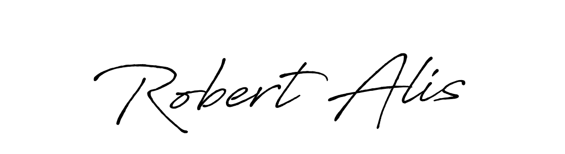 Use a signature maker to create a handwritten signature online. With this signature software, you can design (Antro_Vectra_Bolder) your own signature for name Robert Alis. Robert Alis signature style 7 images and pictures png