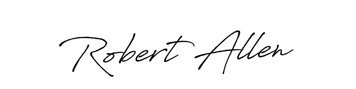 Create a beautiful signature design for name Robert Allen. With this signature (Antro_Vectra_Bolder) fonts, you can make a handwritten signature for free. Robert Allen signature style 7 images and pictures png