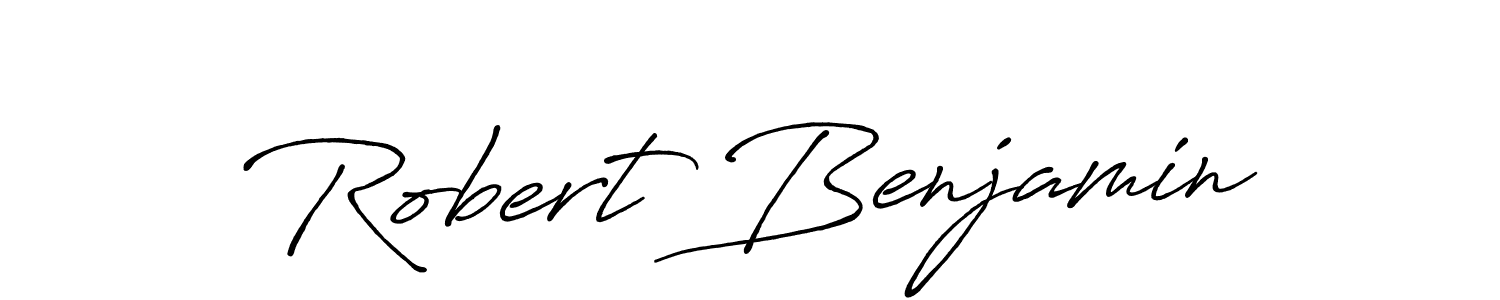 How to make Robert Benjamin name signature. Use Antro_Vectra_Bolder style for creating short signs online. This is the latest handwritten sign. Robert Benjamin signature style 7 images and pictures png