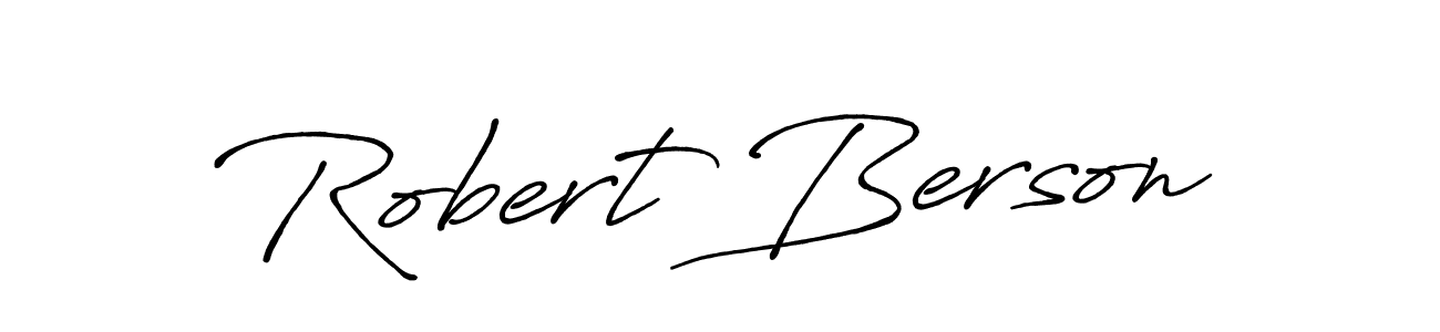 Similarly Antro_Vectra_Bolder is the best handwritten signature design. Signature creator online .You can use it as an online autograph creator for name Robert Berson. Robert Berson signature style 7 images and pictures png