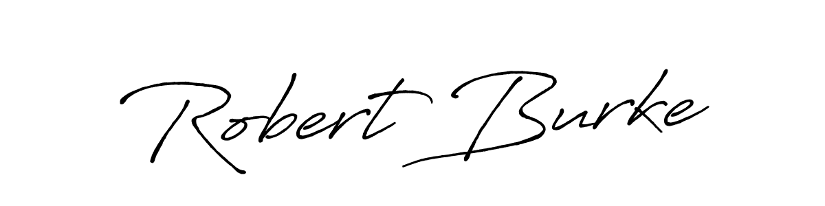 How to make Robert Burke name signature. Use Antro_Vectra_Bolder style for creating short signs online. This is the latest handwritten sign. Robert Burke signature style 7 images and pictures png