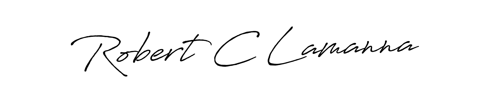 Design your own signature with our free online signature maker. With this signature software, you can create a handwritten (Antro_Vectra_Bolder) signature for name Robert C Lamanna. Robert C Lamanna signature style 7 images and pictures png