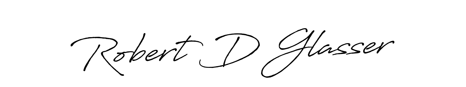 How to make Robert D Glasser name signature. Use Antro_Vectra_Bolder style for creating short signs online. This is the latest handwritten sign. Robert D Glasser signature style 7 images and pictures png