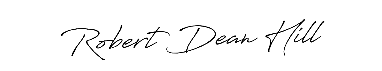 Antro_Vectra_Bolder is a professional signature style that is perfect for those who want to add a touch of class to their signature. It is also a great choice for those who want to make their signature more unique. Get Robert Dean Hill name to fancy signature for free. Robert Dean Hill signature style 7 images and pictures png