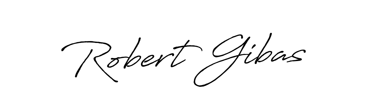 Make a beautiful signature design for name Robert Gibas. With this signature (Antro_Vectra_Bolder) style, you can create a handwritten signature for free. Robert Gibas signature style 7 images and pictures png