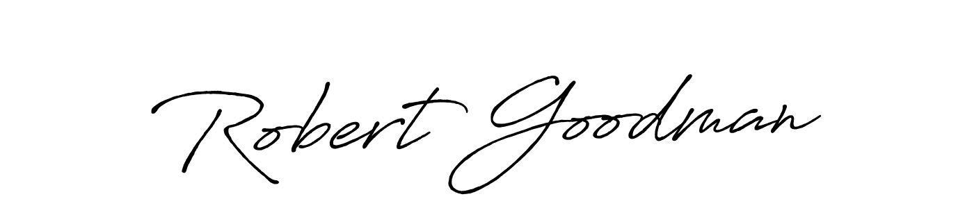 Robert Goodman stylish signature style. Best Handwritten Sign (Antro_Vectra_Bolder) for my name. Handwritten Signature Collection Ideas for my name Robert Goodman. Robert Goodman signature style 7 images and pictures png