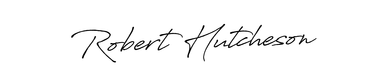 How to make Robert Hutcheson name signature. Use Antro_Vectra_Bolder style for creating short signs online. This is the latest handwritten sign. Robert Hutcheson signature style 7 images and pictures png