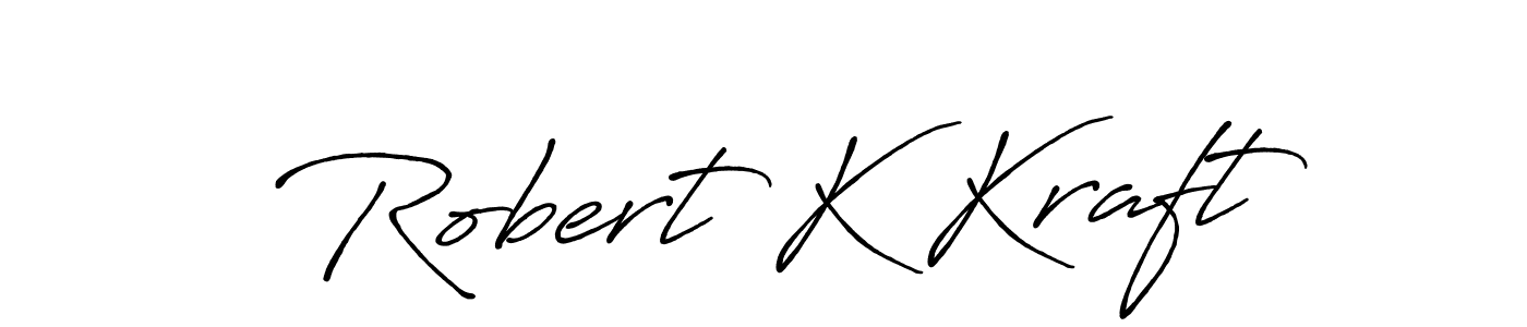 How to make Robert K Kraft name signature. Use Antro_Vectra_Bolder style for creating short signs online. This is the latest handwritten sign. Robert K Kraft signature style 7 images and pictures png