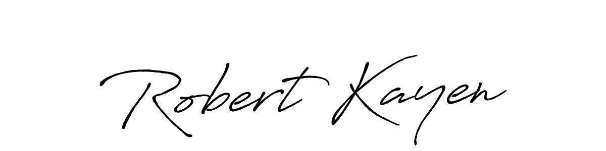 Design your own signature with our free online signature maker. With this signature software, you can create a handwritten (Antro_Vectra_Bolder) signature for name Robert Kayen. Robert Kayen signature style 7 images and pictures png