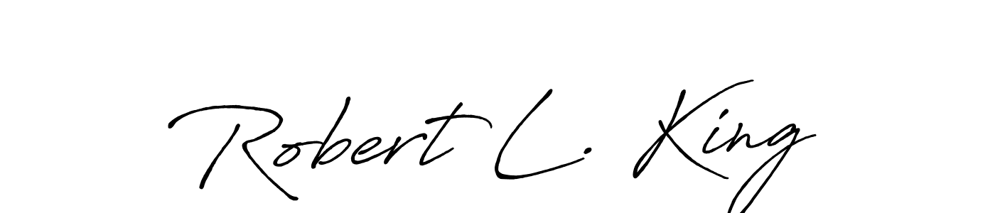 You should practise on your own different ways (Antro_Vectra_Bolder) to write your name (Robert L. King) in signature. don't let someone else do it for you. Robert L. King signature style 7 images and pictures png