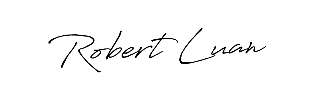 Make a beautiful signature design for name Robert Luan. With this signature (Antro_Vectra_Bolder) style, you can create a handwritten signature for free. Robert Luan signature style 7 images and pictures png