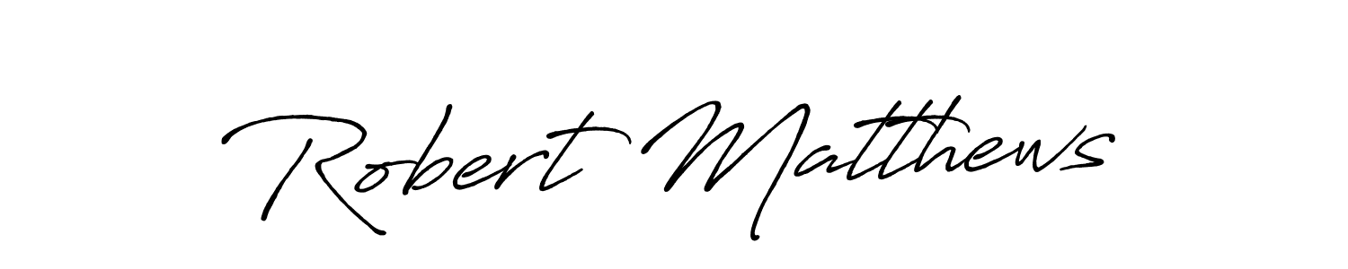 Design your own signature with our free online signature maker. With this signature software, you can create a handwritten (Antro_Vectra_Bolder) signature for name Robert Matthews. Robert Matthews signature style 7 images and pictures png