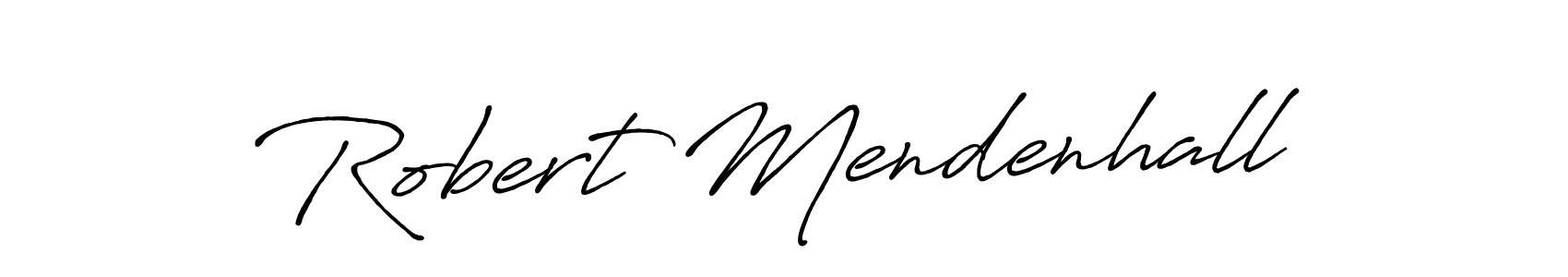 Robert Mendenhall stylish signature style. Best Handwritten Sign (Antro_Vectra_Bolder) for my name. Handwritten Signature Collection Ideas for my name Robert Mendenhall. Robert Mendenhall signature style 7 images and pictures png