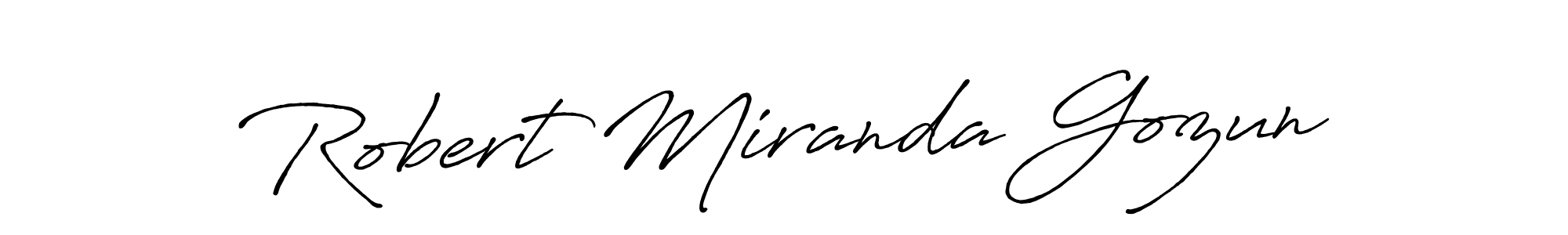 Make a short Robert Miranda Gozun signature style. Manage your documents anywhere anytime using Antro_Vectra_Bolder. Create and add eSignatures, submit forms, share and send files easily. Robert Miranda Gozun signature style 7 images and pictures png