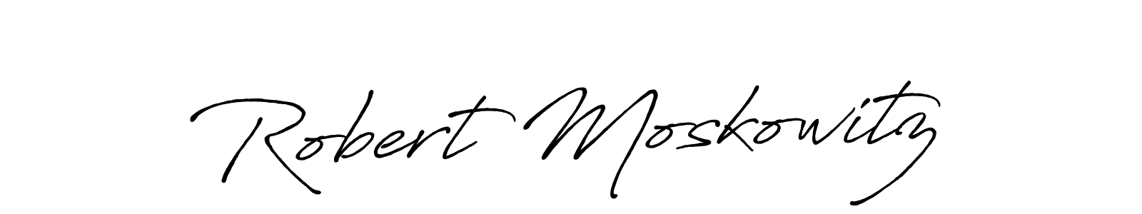 Design your own signature with our free online signature maker. With this signature software, you can create a handwritten (Antro_Vectra_Bolder) signature for name Robert Moskowitz. Robert Moskowitz signature style 7 images and pictures png