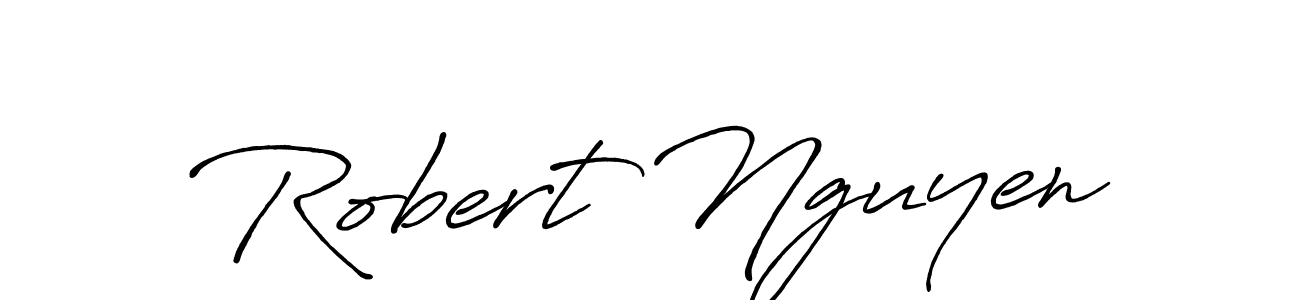 Design your own signature with our free online signature maker. With this signature software, you can create a handwritten (Antro_Vectra_Bolder) signature for name Robert Nguyen. Robert Nguyen signature style 7 images and pictures png