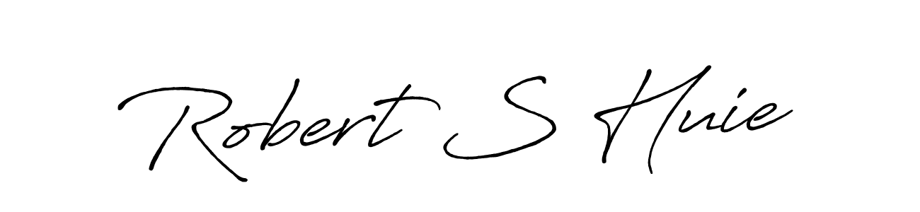 How to make Robert S Huie name signature. Use Antro_Vectra_Bolder style for creating short signs online. This is the latest handwritten sign. Robert S Huie signature style 7 images and pictures png