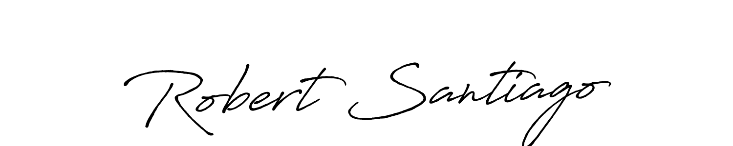 This is the best signature style for the Robert Santiago name. Also you like these signature font (Antro_Vectra_Bolder). Mix name signature. Robert Santiago signature style 7 images and pictures png