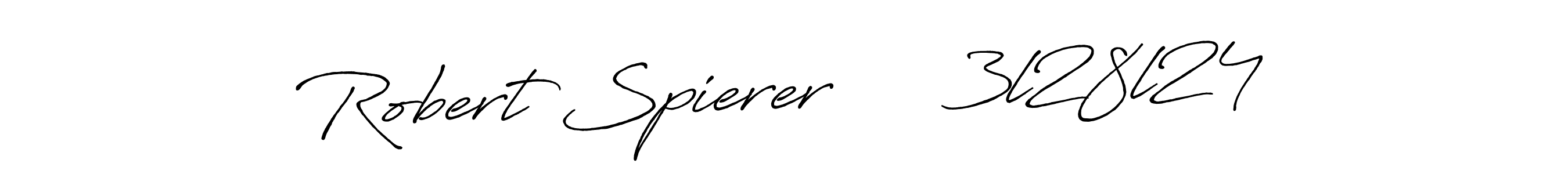 Make a beautiful signature design for name Robert Spierer      3l28l24. With this signature (Antro_Vectra_Bolder) style, you can create a handwritten signature for free. Robert Spierer      3l28l24 signature style 7 images and pictures png