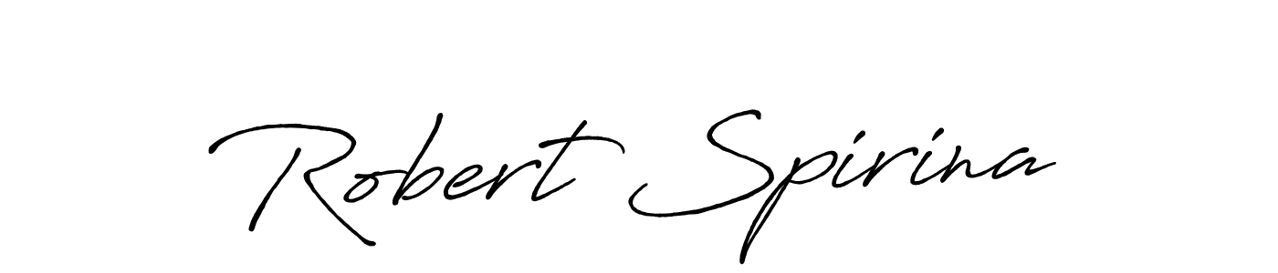 It looks lik you need a new signature style for name Robert Spirina. Design unique handwritten (Antro_Vectra_Bolder) signature with our free signature maker in just a few clicks. Robert Spirina signature style 7 images and pictures png