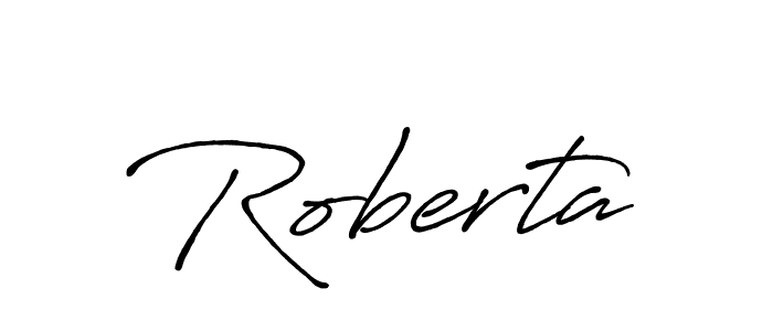 It looks lik you need a new signature style for name Roberta. Design unique handwritten (Antro_Vectra_Bolder) signature with our free signature maker in just a few clicks. Roberta signature style 7 images and pictures png