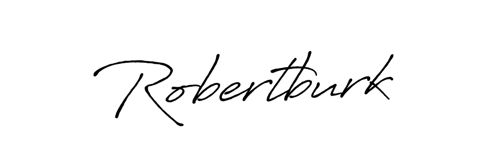Use a signature maker to create a handwritten signature online. With this signature software, you can design (Antro_Vectra_Bolder) your own signature for name Robertburk. Robertburk signature style 7 images and pictures png