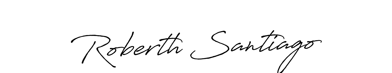 Make a short Roberth Santiago signature style. Manage your documents anywhere anytime using Antro_Vectra_Bolder. Create and add eSignatures, submit forms, share and send files easily. Roberth Santiago signature style 7 images and pictures png