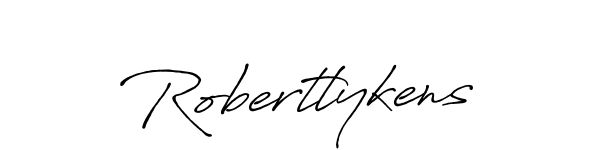 Create a beautiful signature design for name Robertlykens. With this signature (Antro_Vectra_Bolder) fonts, you can make a handwritten signature for free. Robertlykens signature style 7 images and pictures png