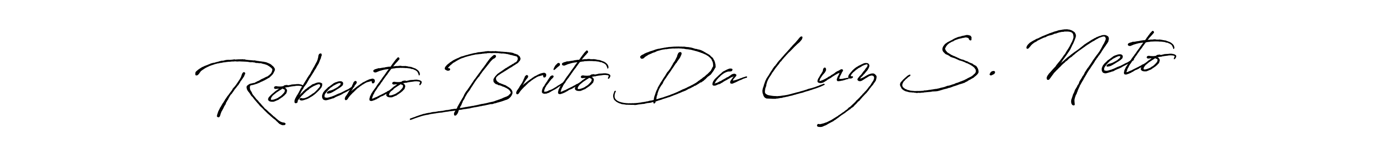 How to Draw Roberto Brito Da Luz S. Neto signature style? Antro_Vectra_Bolder is a latest design signature styles for name Roberto Brito Da Luz S. Neto. Roberto Brito Da Luz S. Neto signature style 7 images and pictures png