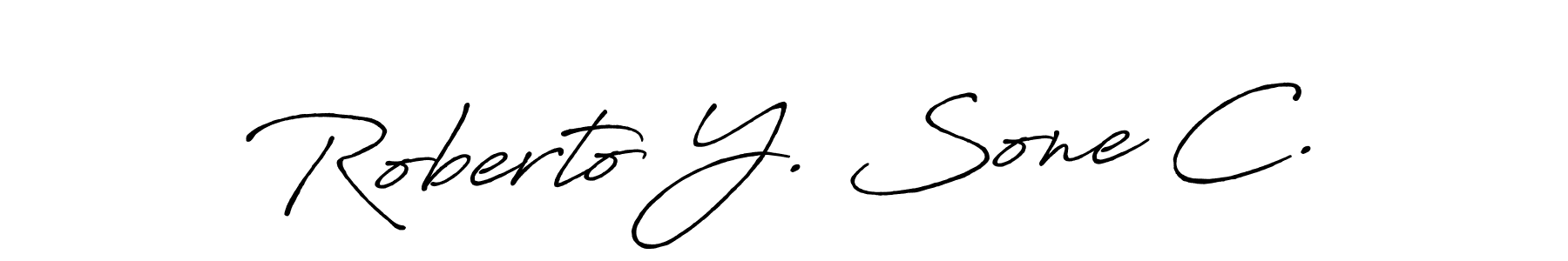 How to Draw Roberto Y. Sone C. signature style? Antro_Vectra_Bolder is a latest design signature styles for name Roberto Y. Sone C.. Roberto Y. Sone C. signature style 7 images and pictures png