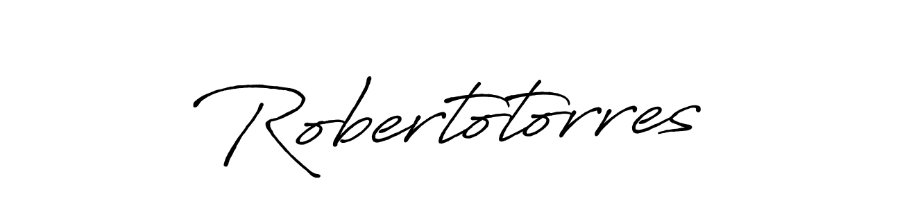 It looks lik you need a new signature style for name Robertotorres. Design unique handwritten (Antro_Vectra_Bolder) signature with our free signature maker in just a few clicks. Robertotorres signature style 7 images and pictures png
