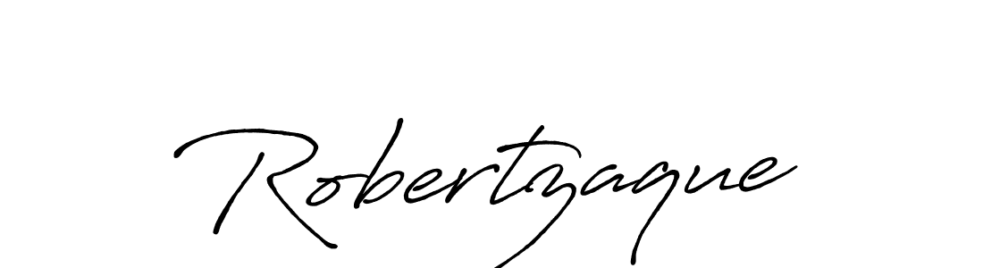 Create a beautiful signature design for name Robertzaque. With this signature (Antro_Vectra_Bolder) fonts, you can make a handwritten signature for free. Robertzaque signature style 7 images and pictures png