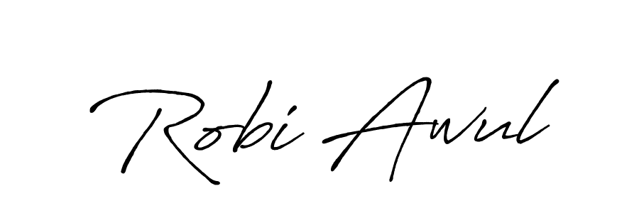 You should practise on your own different ways (Antro_Vectra_Bolder) to write your name (Robi Awul) in signature. don't let someone else do it for you. Robi Awul signature style 7 images and pictures png