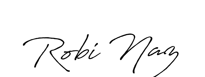 Design your own signature with our free online signature maker. With this signature software, you can create a handwritten (Antro_Vectra_Bolder) signature for name Robi Naz. Robi Naz signature style 7 images and pictures png